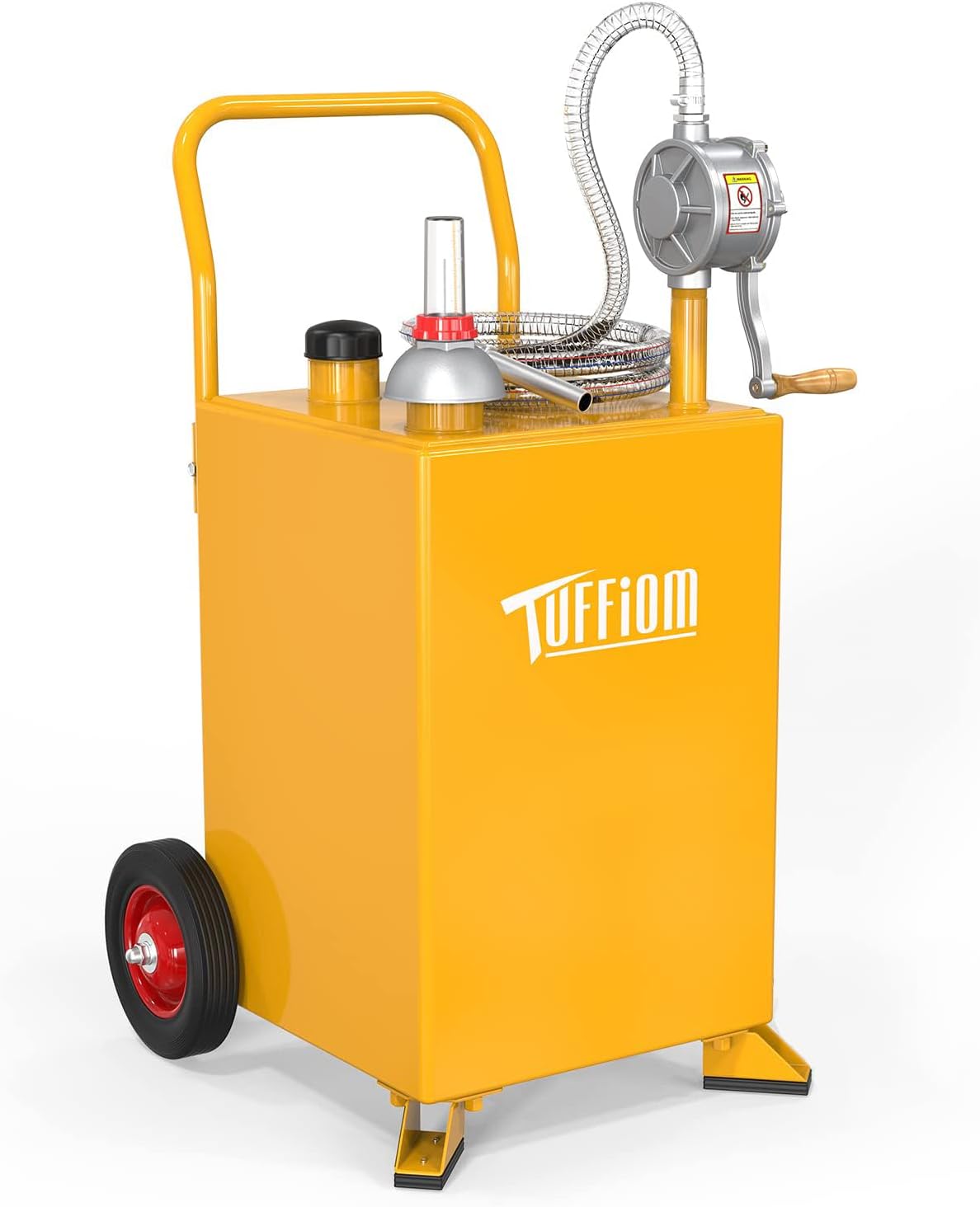 TUFFIOM 20 Gallon Fuel Gas Caddy with Wheels for Easy Transport