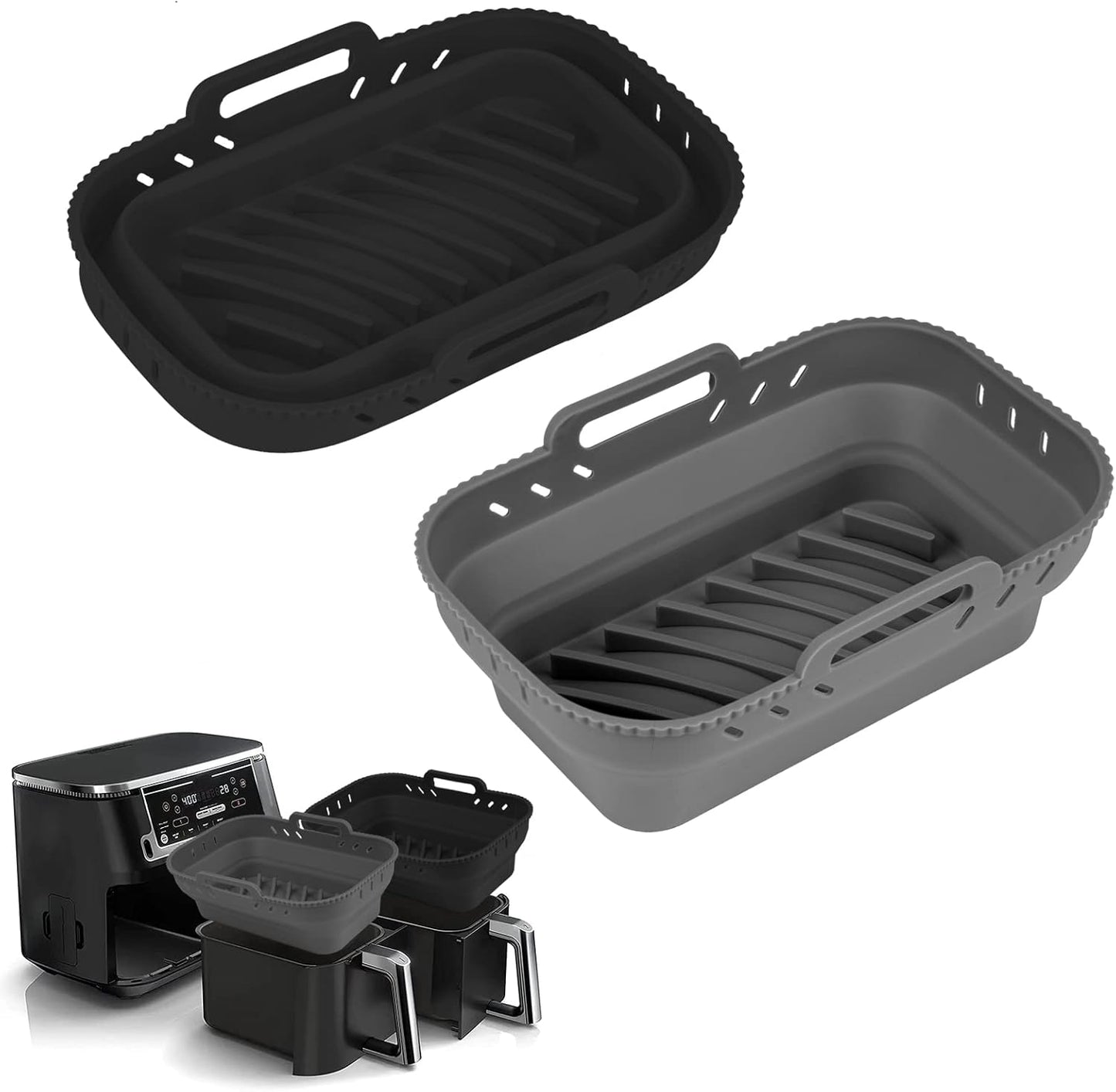 Non-Stick Collapsible Air Fryer Liners - 2 Pack