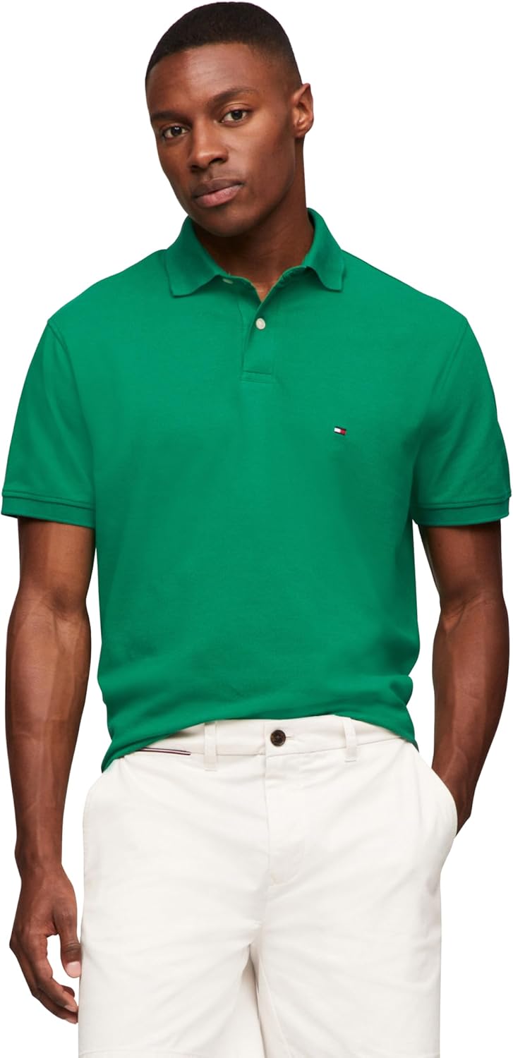 Tommy Hilfiger Men's Classic Fit Polo Shirts with Stretch Comfort