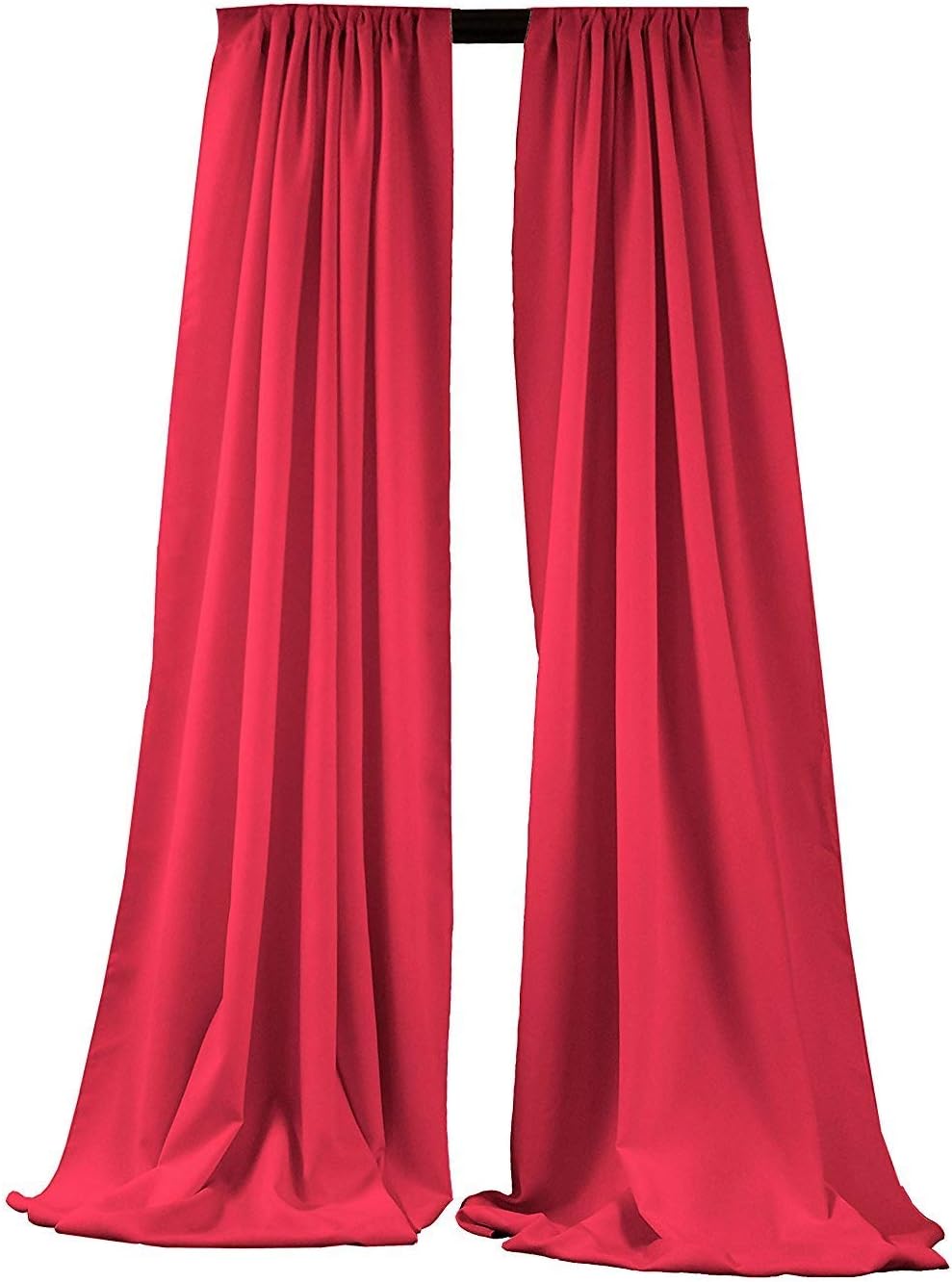 2 Panels 5 Ft Wide Polyester Seamless Backdrop Drape Curtain