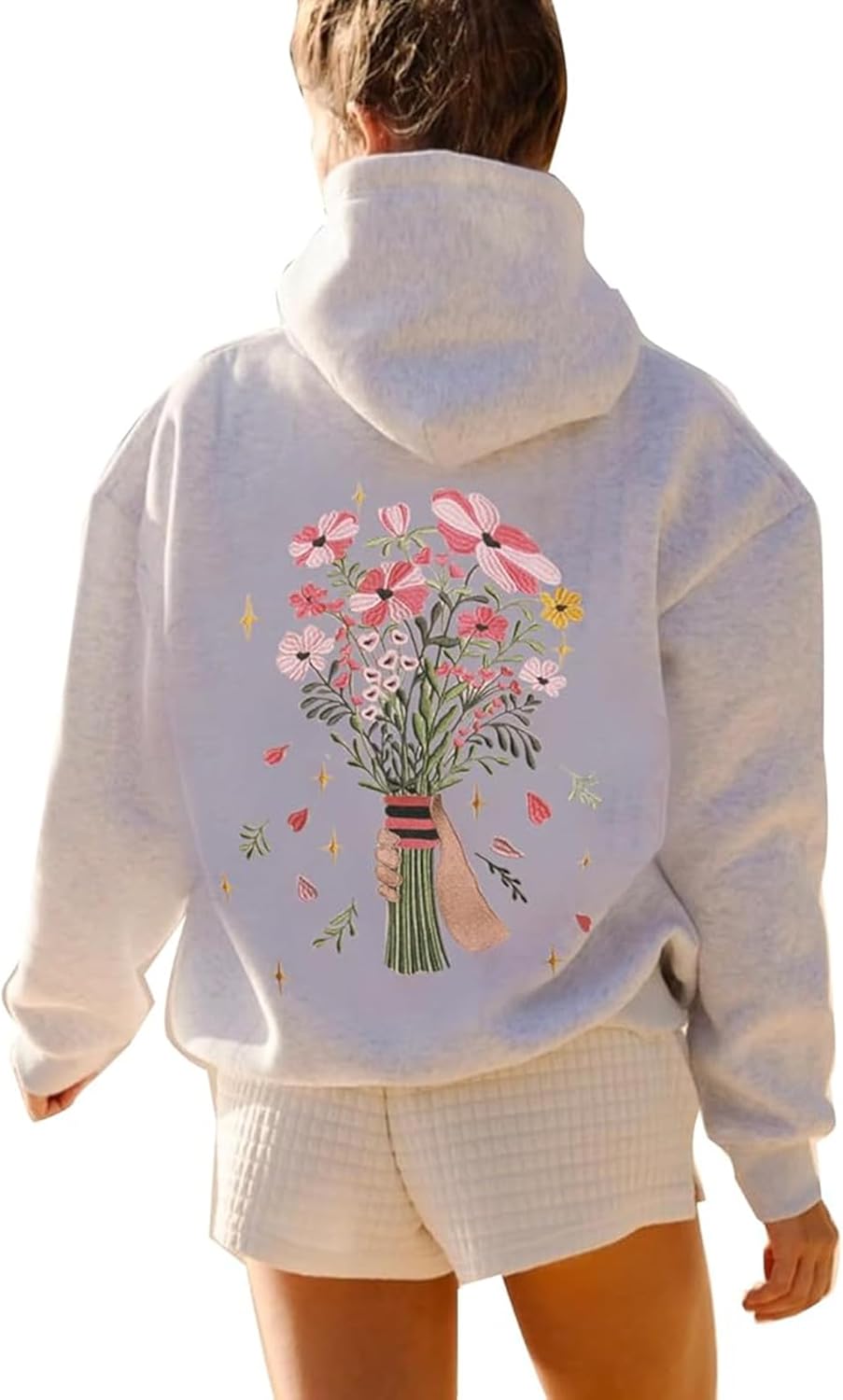 Cute Oversized Hoodie with Pockets for Fall