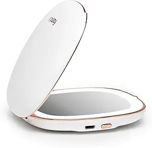 Fancii Compact Makeup Mirror with Natural LED Lights for Travel