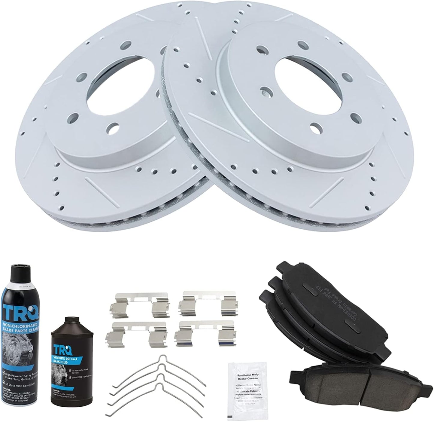 TRQ Front Performance Brake Pad & Rotor Kit for Ford F-150