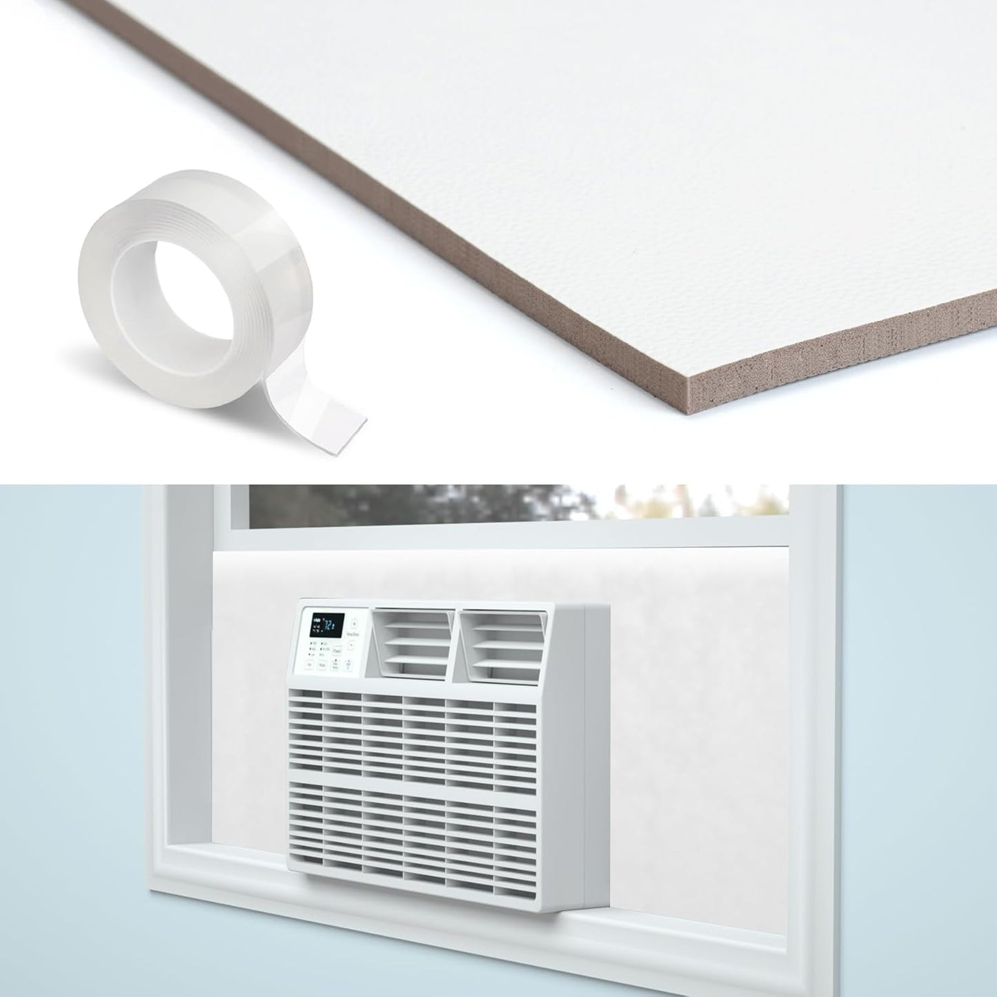 Air Jade Insulated Window AC Panels - Seal Kit for Year-Round Comfort