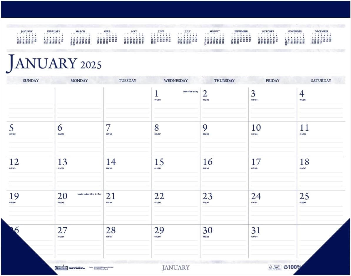 Effortlessly Organize with 2025 Monthly Desk Pad Calendar