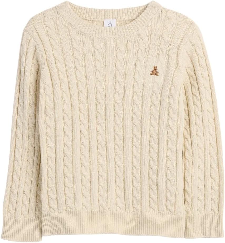 GAP Baby-Boys Cable Crewneck Sweater for Stylish Comfort