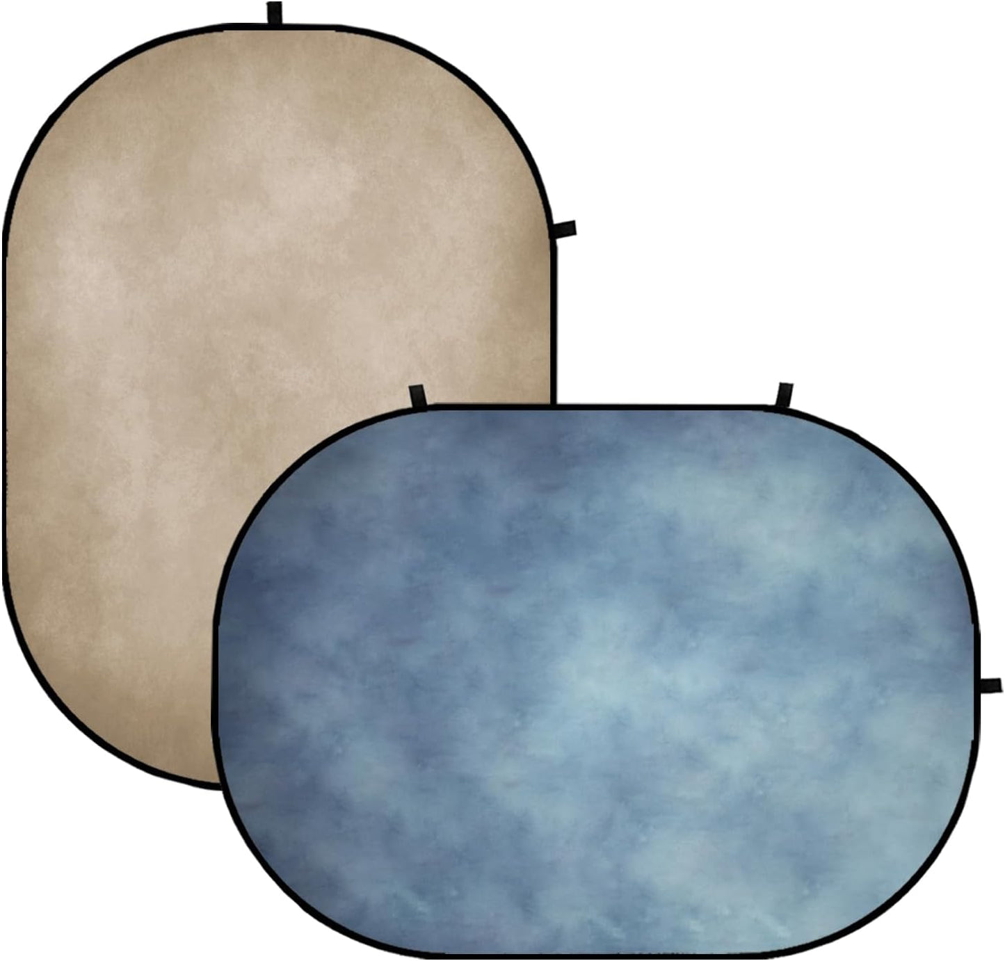 Kate 5x6.5ft Tan Blue Collapsible Backdrop for Photography