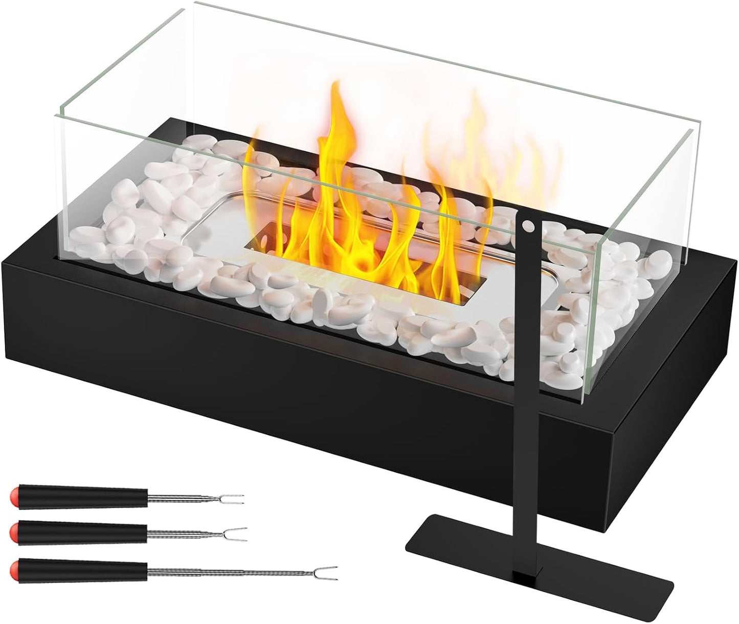 Tabletop Fire Pit Portable Smores Maker Kit for Indoor Outdoor