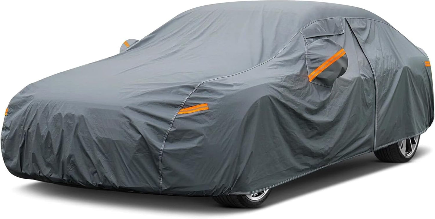 16 Layers Car Cover Waterproof All Weather Protection for Sedans