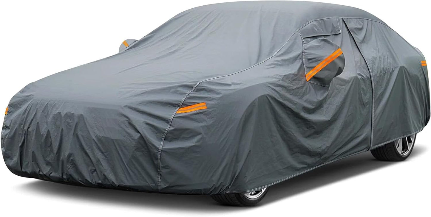 16 Layers Car Cover Waterproof All Weather Protection for Sedans