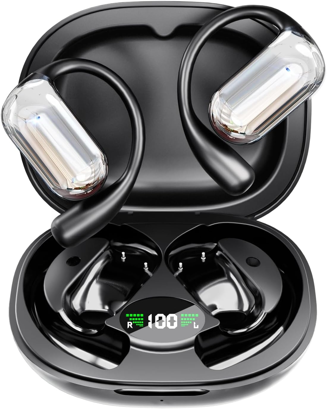 Wireless Earbuds: 50H Playtime, LED Charging Case, Waterproof - Falebare