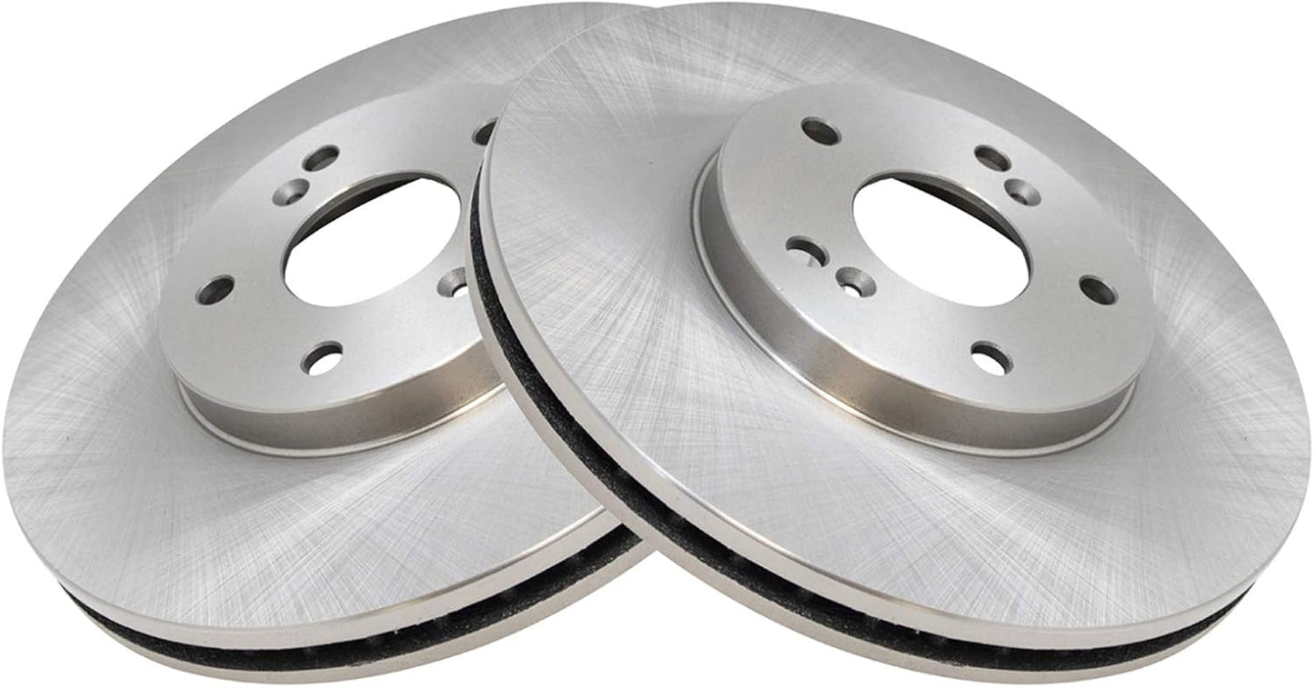 TRQ Front Brake Rotors Set Vented for Acura and Honda Models