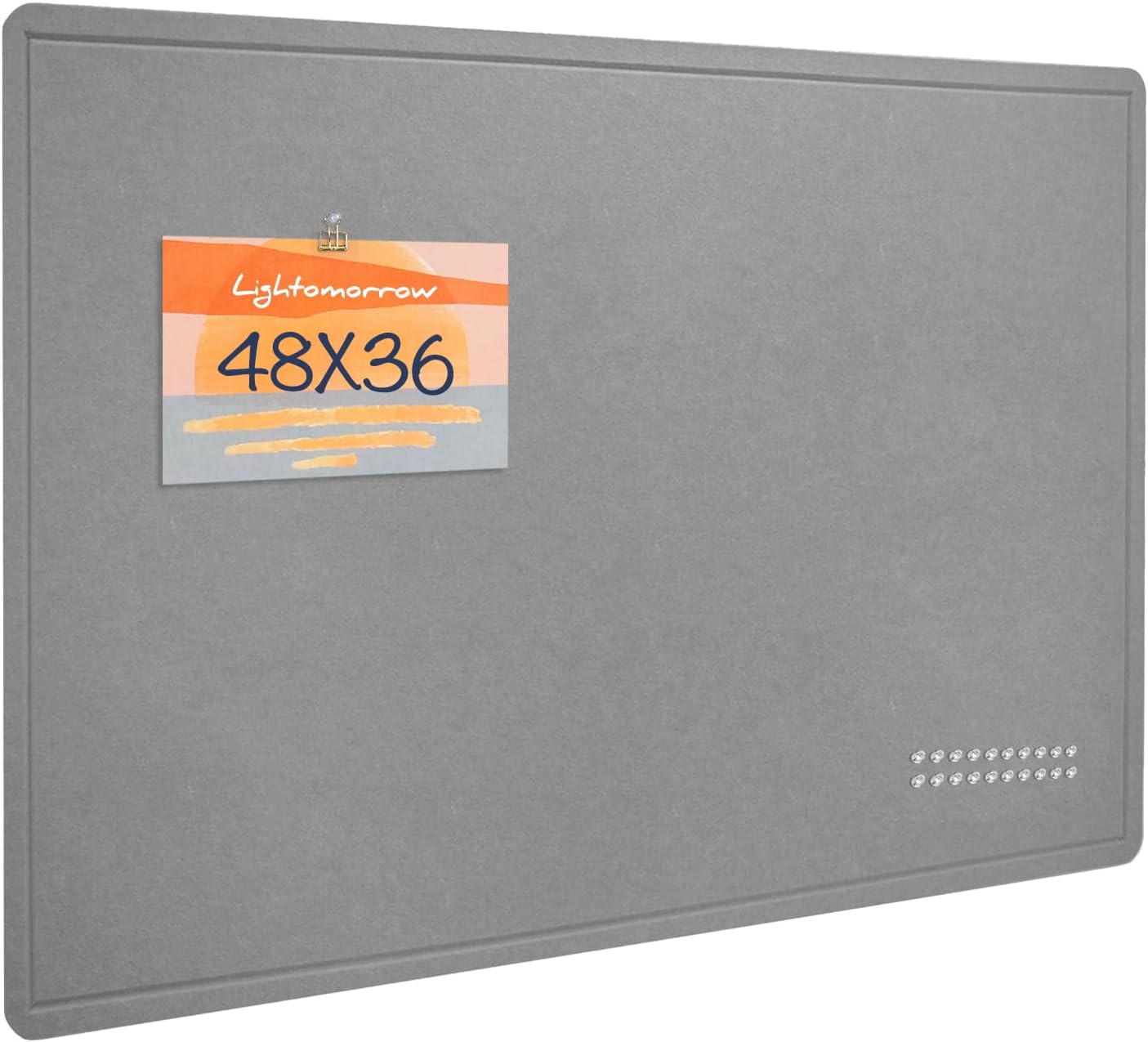 Large Bulletin Board - 48 x 36 Inches Felt Pin Board for Wall
