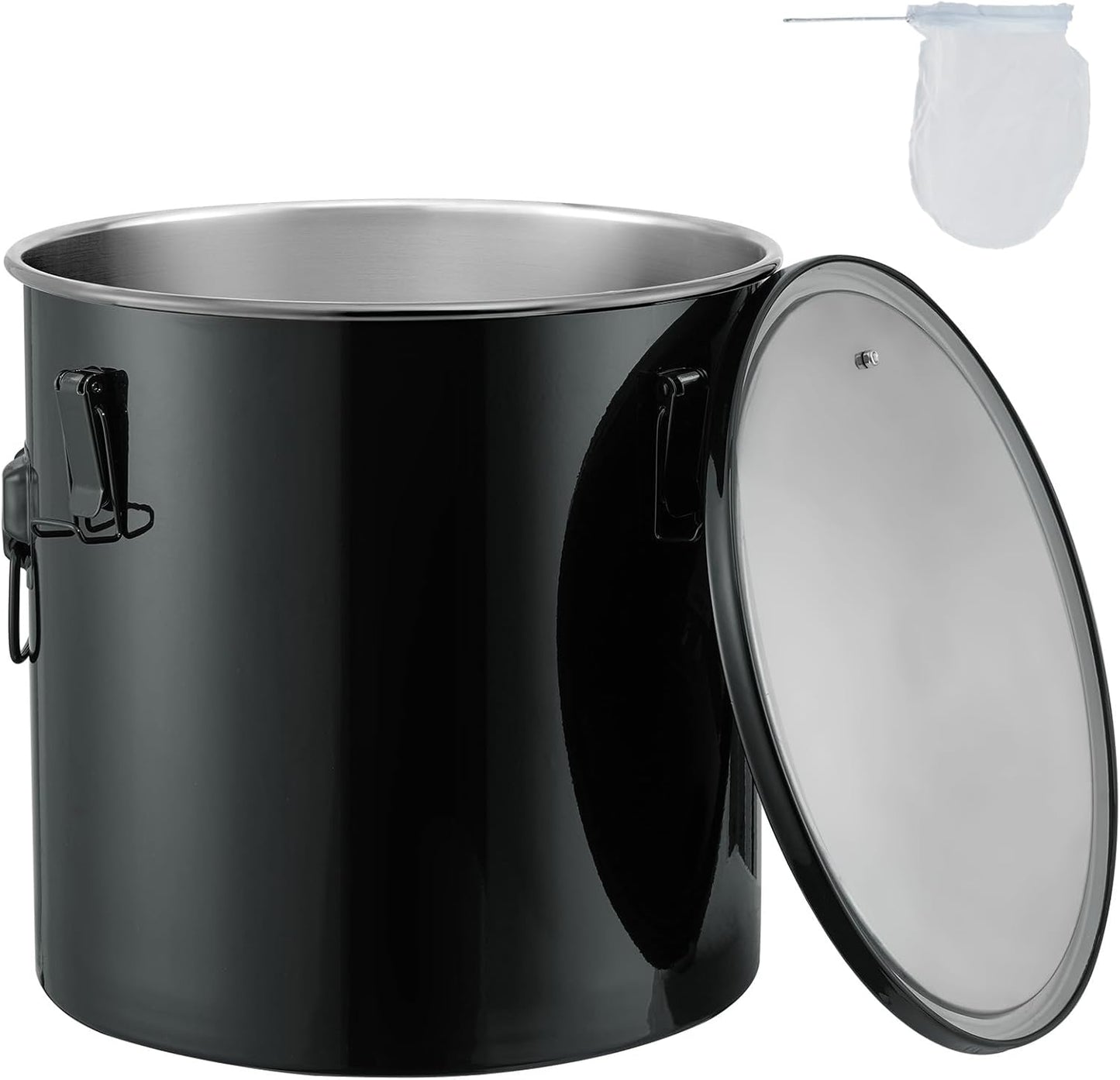 VEVOR Fryer Grease Bucket: 8 Gal Oil Disposal Caddy for Kitchens