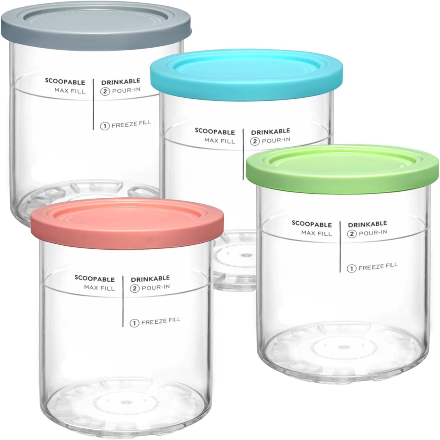 Ninja Creami Deluxe Pints Replacement Pack by SLLFLY