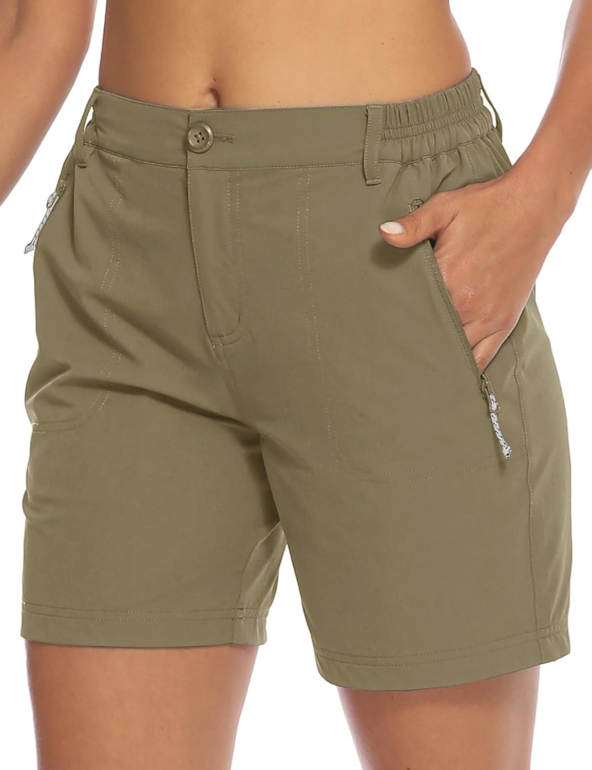 TBMPOY Women's 6in Hiking Cargo Shorts for Outdoor Activities