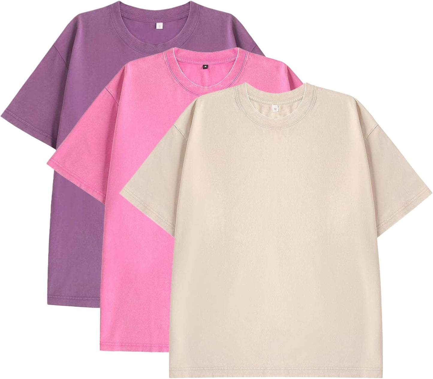 Eadali Mens Oversized T-Shirts for Vintage Streetwear Style