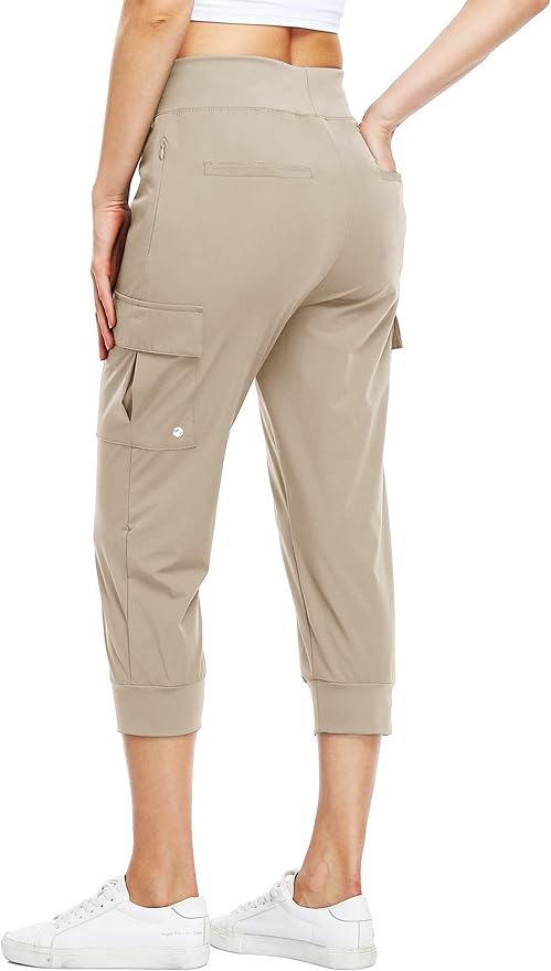 Willit Women's Cargo Hiking Capris Pants Quick Dry Lightweight