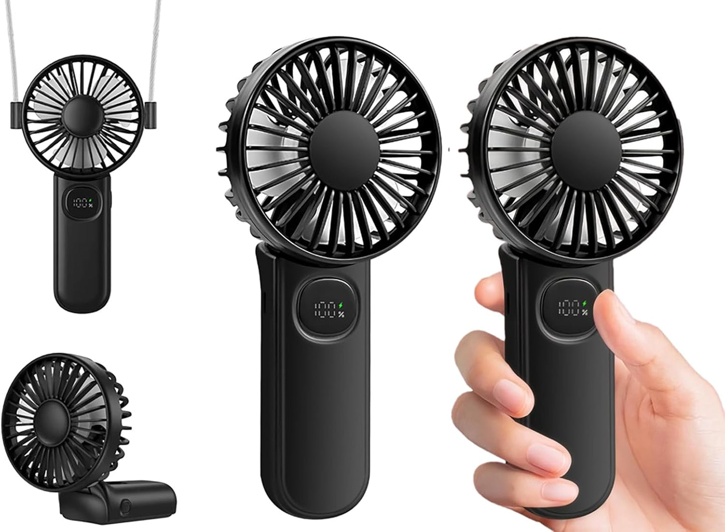 VanSmaGo Portable Handheld Fan - Stay Cool Anywhere!