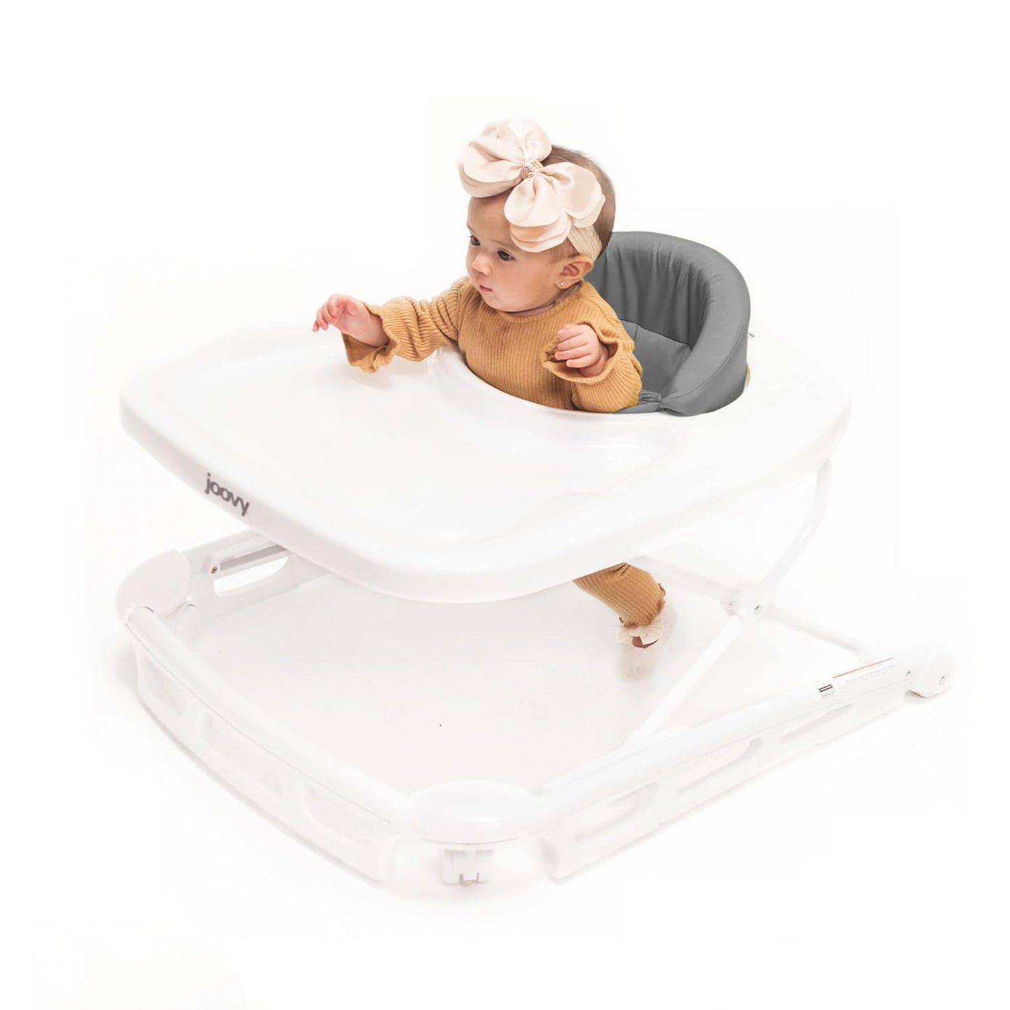 Joovy Spoon Baby Walker - Adjustable Heights, XL Tray, JPMA Safety Certified