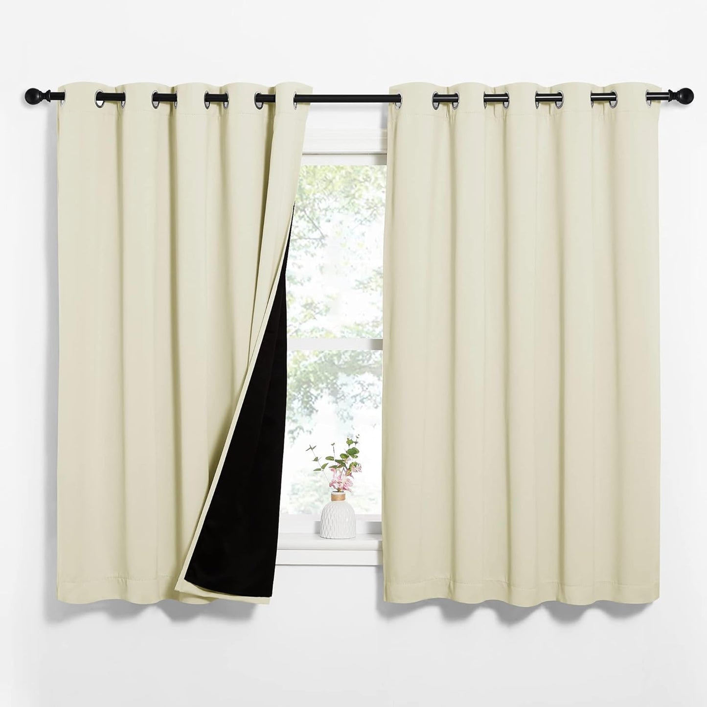NICETOWN Living Room Blackout Draperies for Privacy & Noise