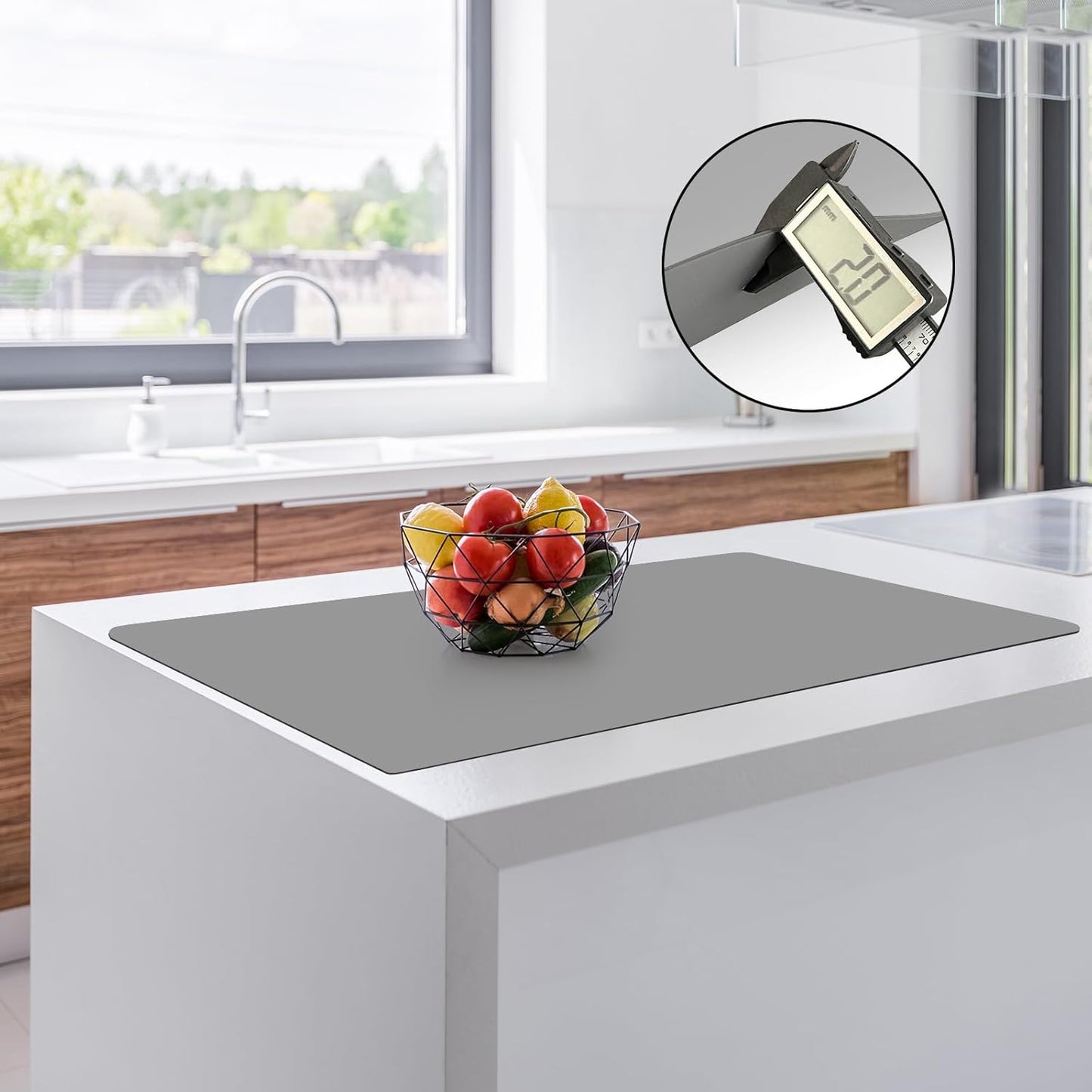 2MM Thick Silicone Countertop Mat for Kitchen Protection