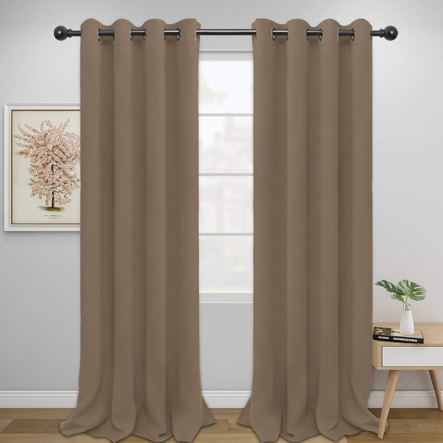 Easy-Going Blackout Curtains for Bedroom and Living Room Use