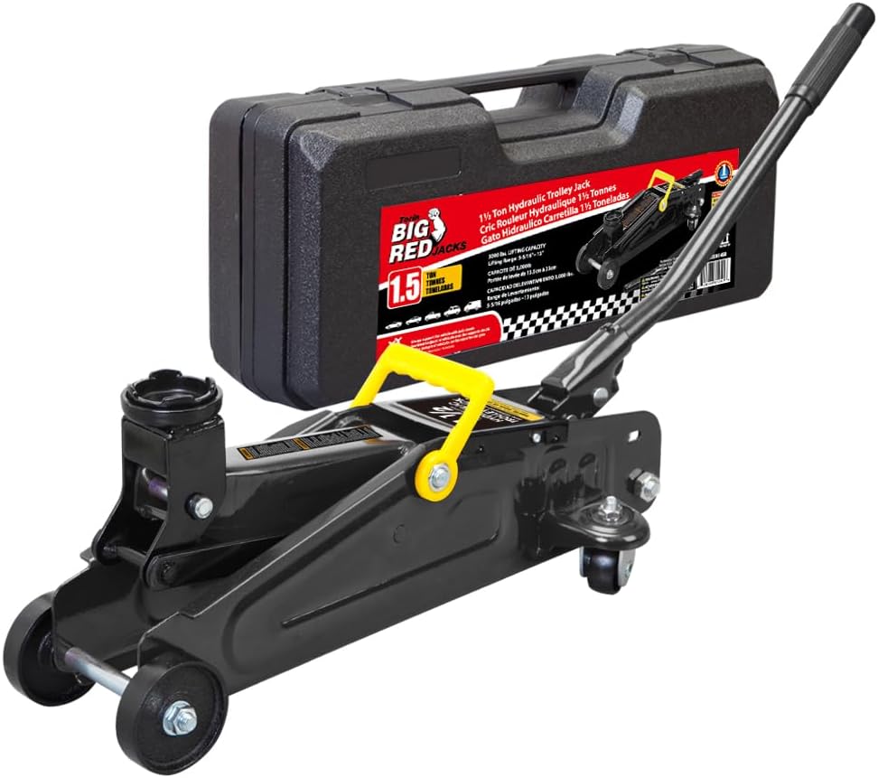 BIG RED Torin Hydraulic Trolley Floor Jack with Case