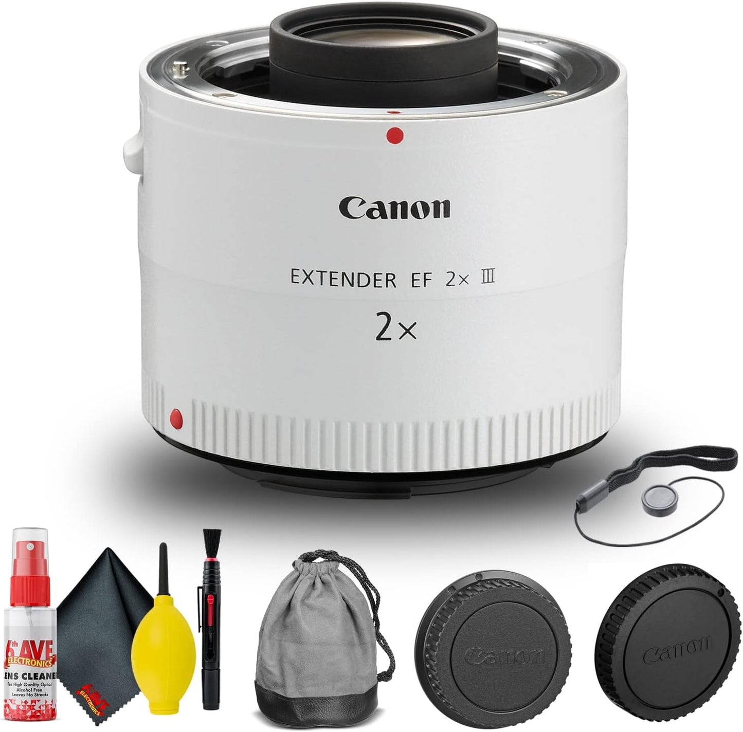 Canon Extender EF 2X III Teleconverter Bundle with Cleaning Kit