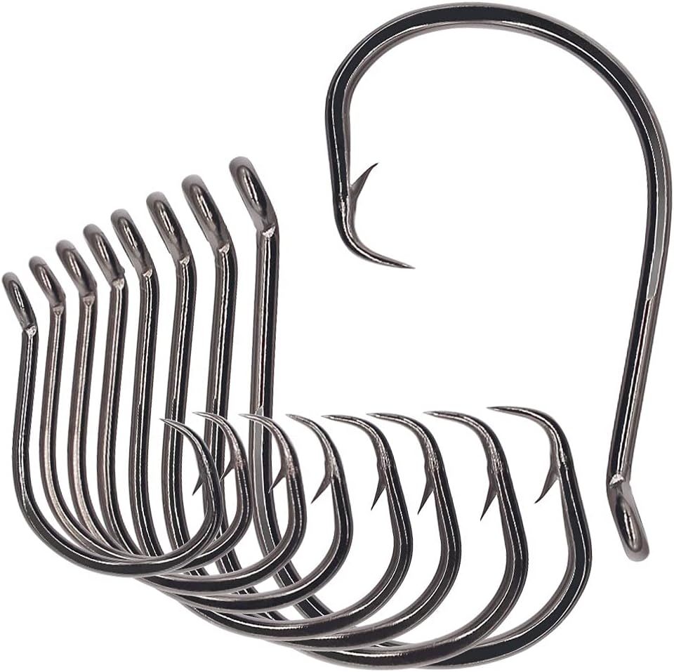 50 Pack XFISHMAN Octopus Circle Hooks - Saltwater Fishing Essential