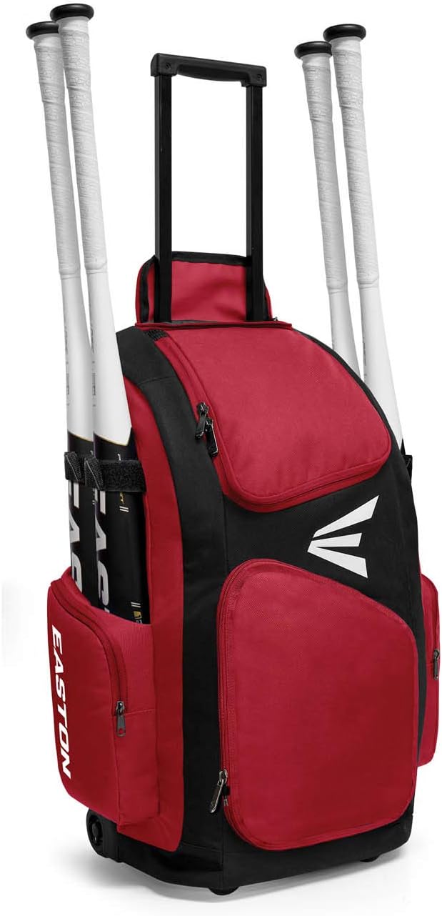 Easton Traveler Stand-Up Wheeled Equipment Bag for Baseball