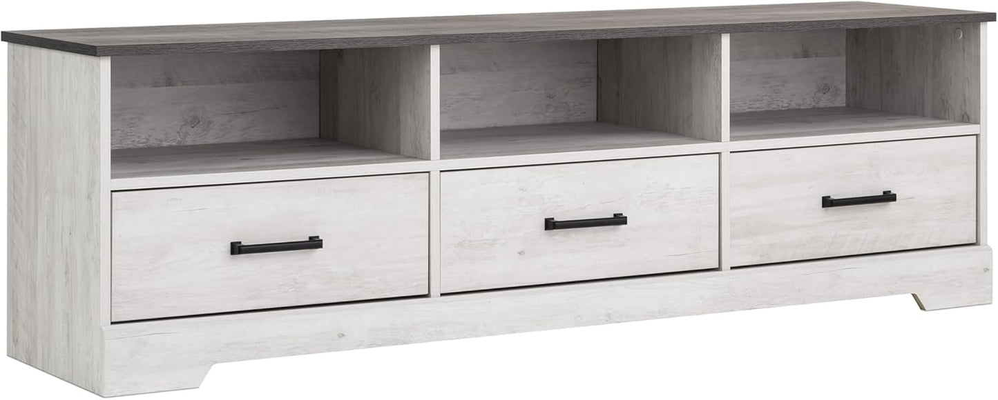 Prepac Rustic Ridge TV Stand - Spacious Storage & Sleek Design