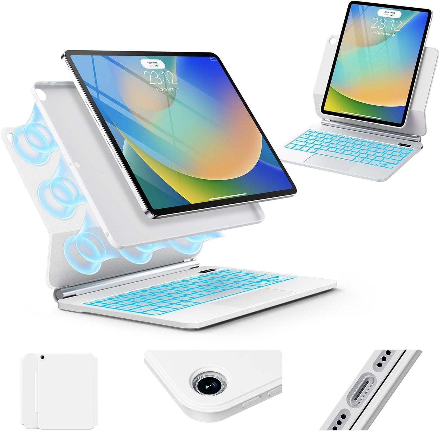 iPad 9th Generation Case with Keyboard - Magic Style Design