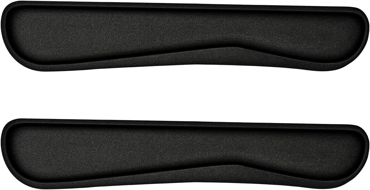 QINGLER Memory Foam Wrist Rest 2 Pack - Easy Typing, Pain Relief