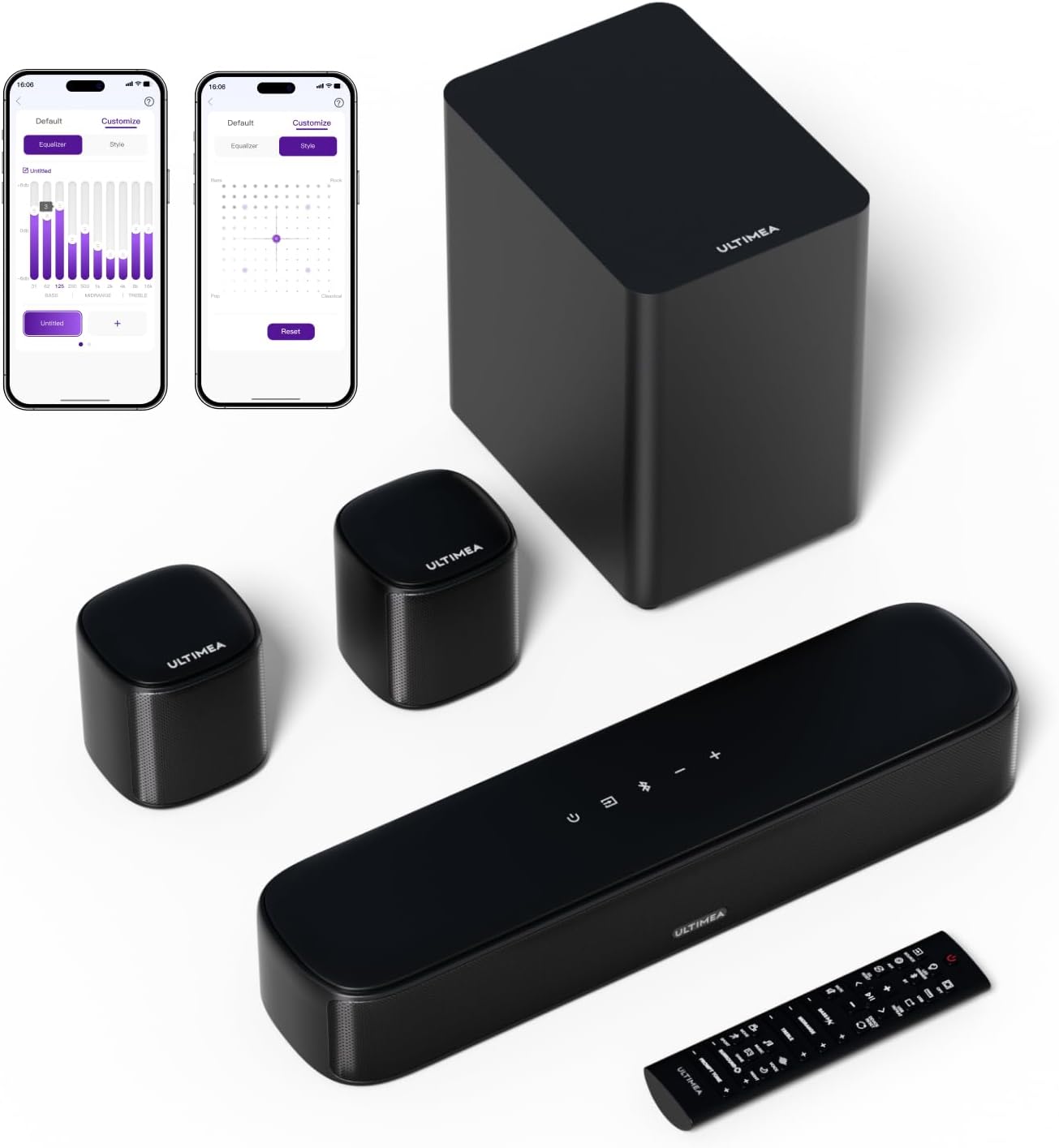 ULTIMEA 5.1ch Sound Bar with Subwoofer for Home Theater
