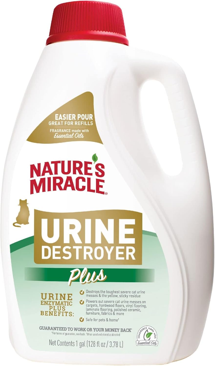 Nature's Miracle Urine Destroyer Plus for Cats - 1 Gal Stain Remover