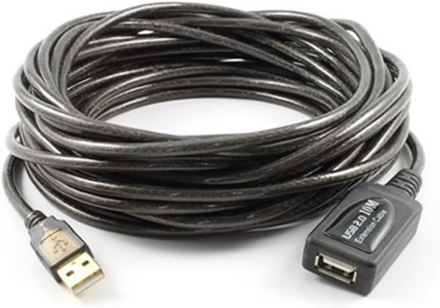 TECHTOO 32ft USB 2.0 Extension Cable with Signal Booster - Boost Your Connectivity!