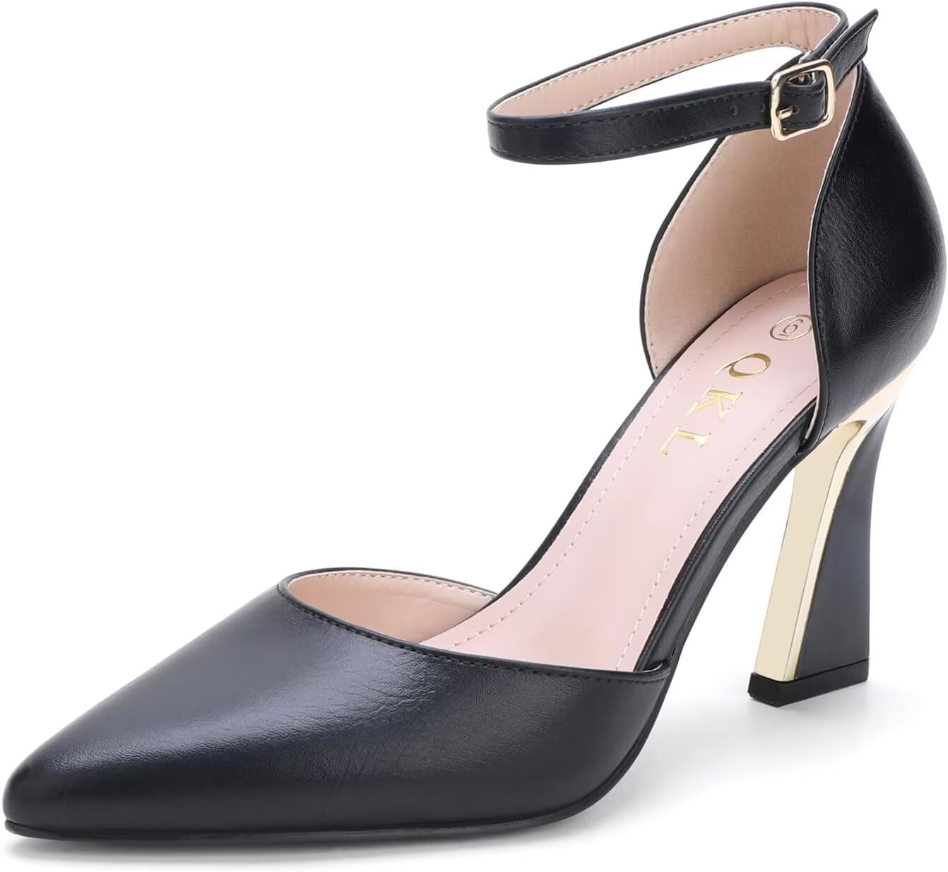 QKL Women's Closed Toe Pointed Heels Pumps for Every Occasion