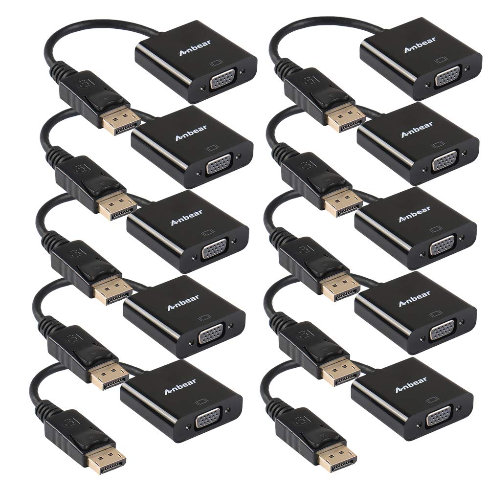 DisplayPort to VGA Adapter for High-Definition Video Streaming