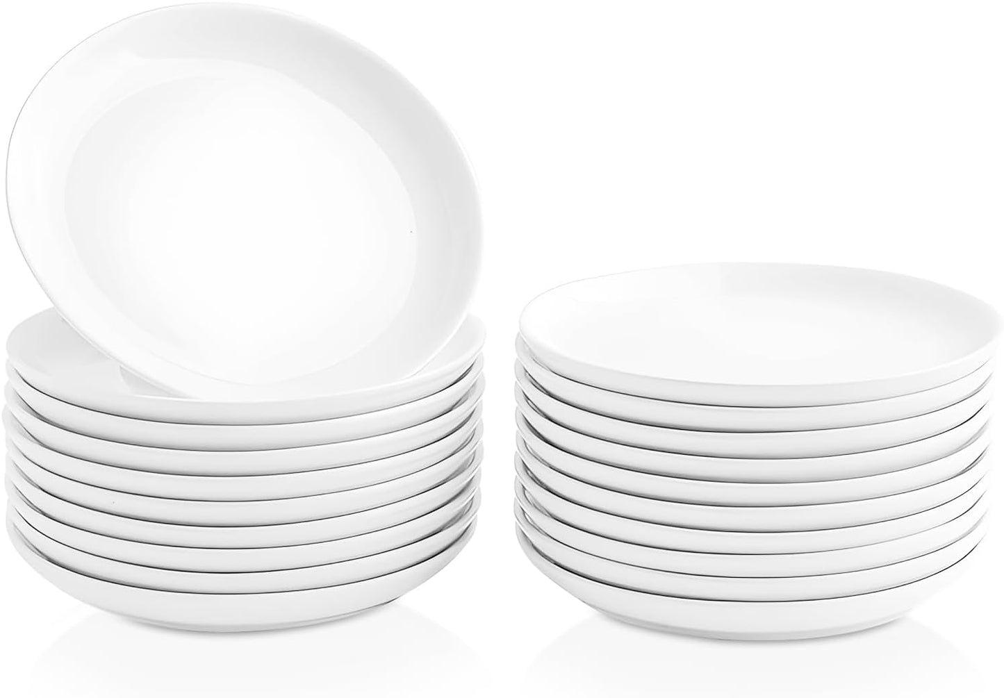 20 Piece Ceramic Appetizer Plates Set for Stylish Dining