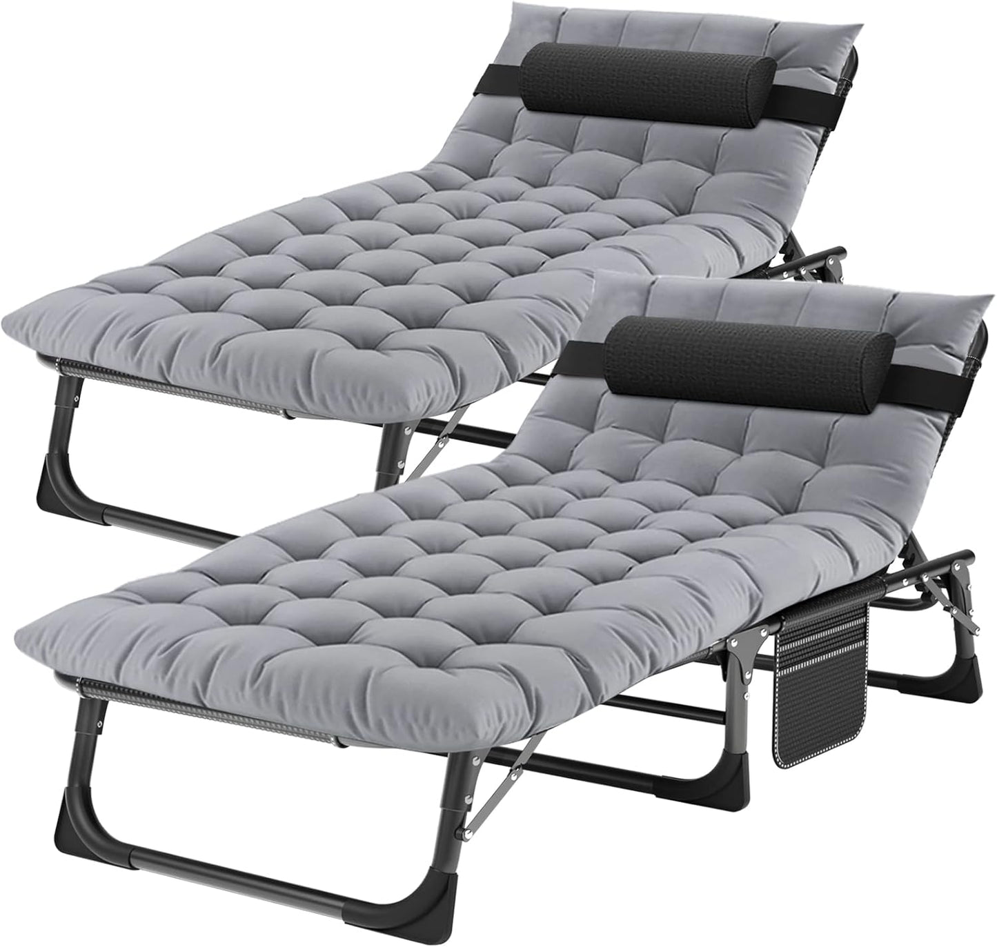 ABORON 2PK Chaise Lounge Chair for Comfortable Outdoor Relaxation