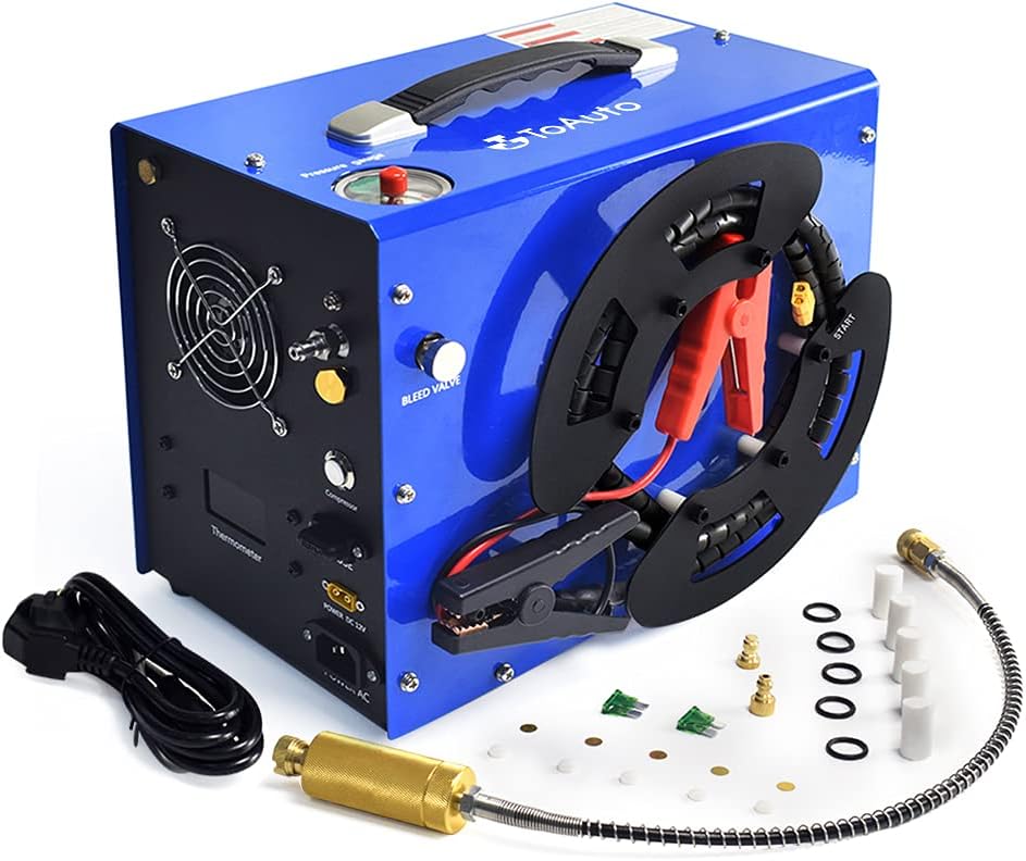 TOAUTO A3 PCP Air Compressor: Fast, Portable, 4500Psi, Auto-Stop