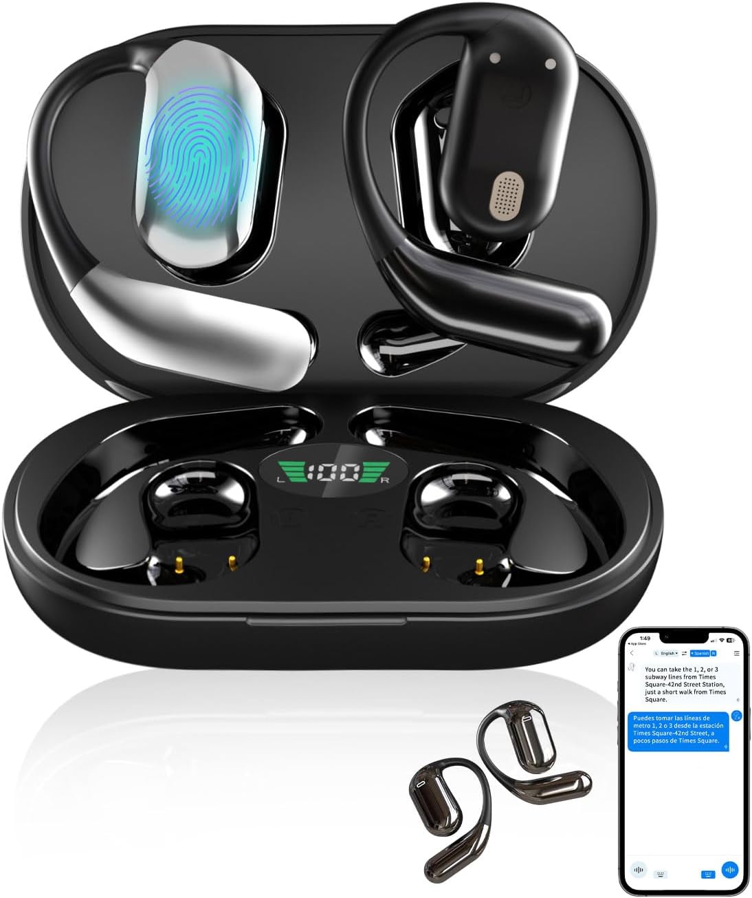 Smart 3-in-1 Translation Earbuds - Instant Language Aid!