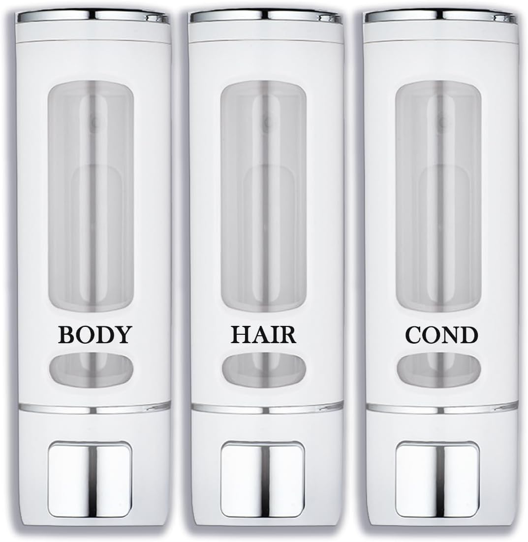 UDEE 3-in-1 Shower Dispenser - No Drill, Easy Organization
