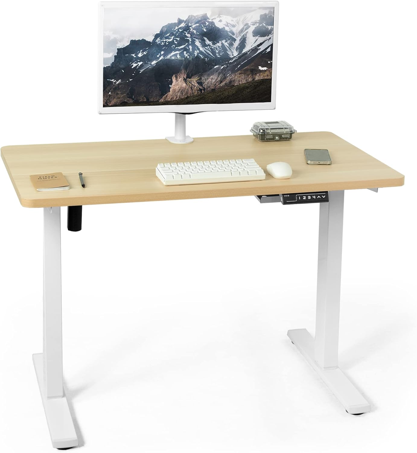 VIVO Electric Standing Desk with Memory Height Adjustment Features