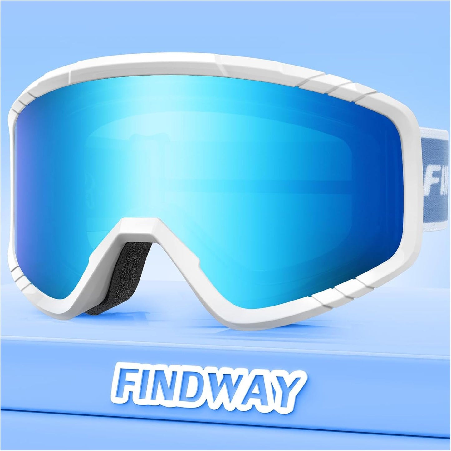 OTG Anti-Fog Kids Ski Goggles by findway