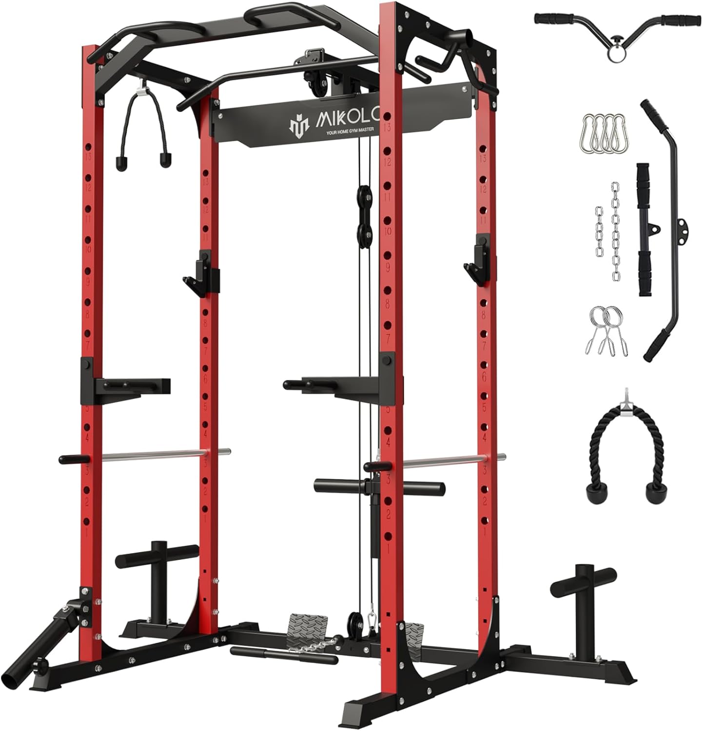 1200lbs Capacity Power Cage for Ultimate Workouts!
