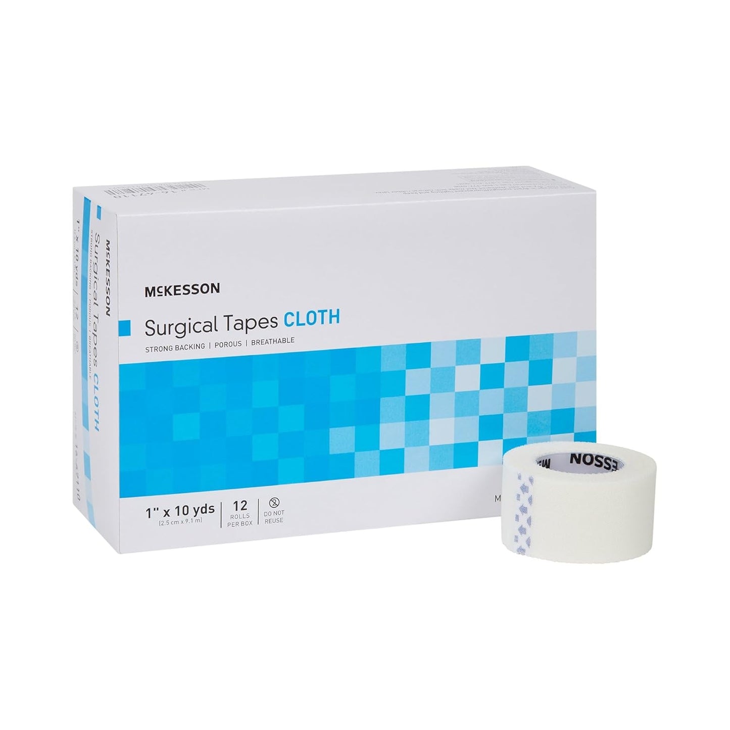 McKesson Surgical Tape, Non-Sterile, Air Permeable, 1 in x 10 yd