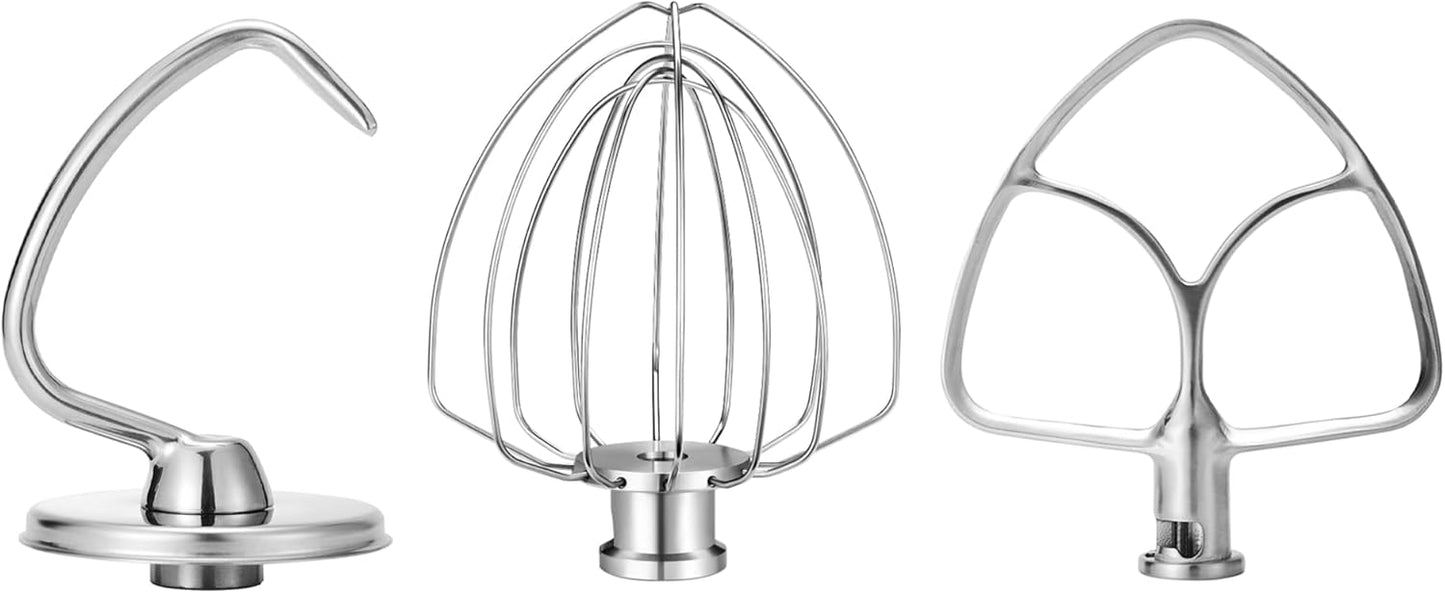 Stainless Steel Accessories for KitchenAid 4.5-5 Qt Mixer Set