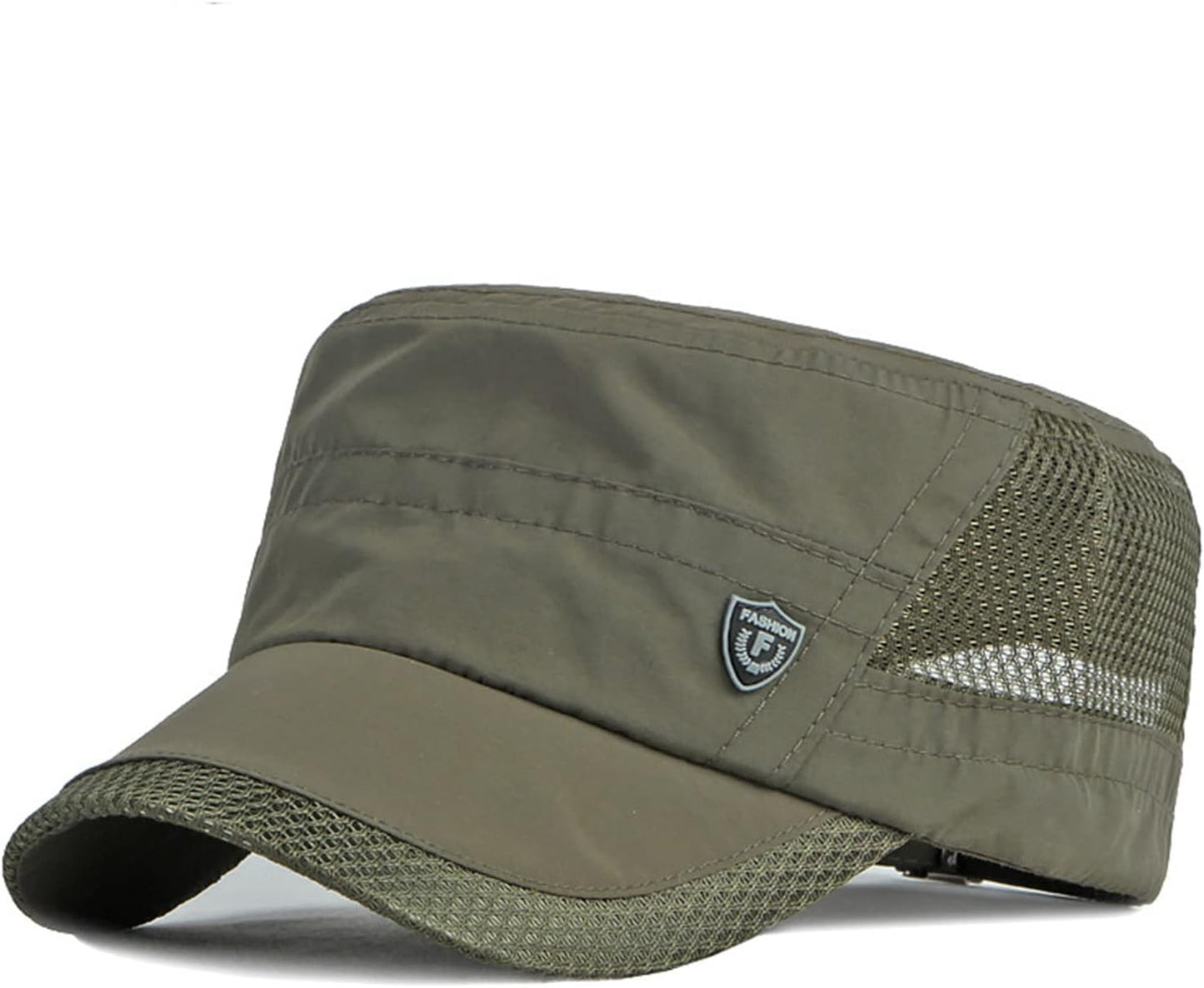 Quick Dry Mesh Military Cap for Men by FASHIXD
